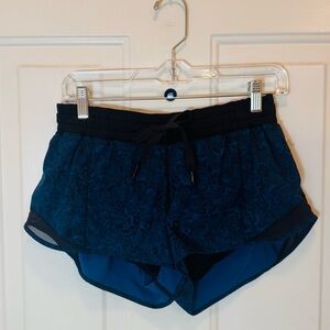 Lululemon Athletica Dark Blue Lace Athletic Shorts